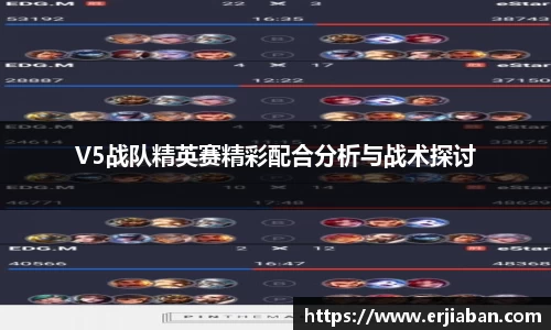 V5战队精英赛精彩配合分析与战术探讨